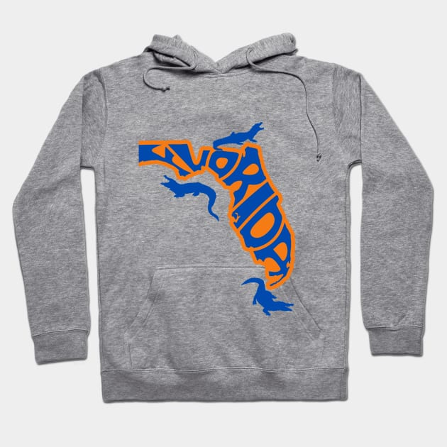 Florida Alligator Hoodie by DW Arts Design